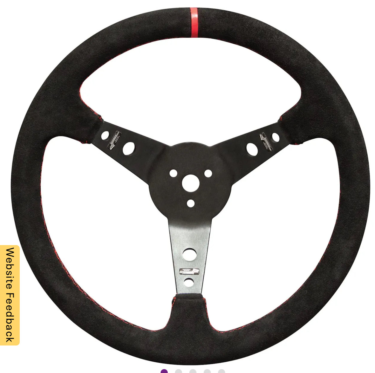 Pro Alum. Racing Wheel, Suede Rim, 15" Blk