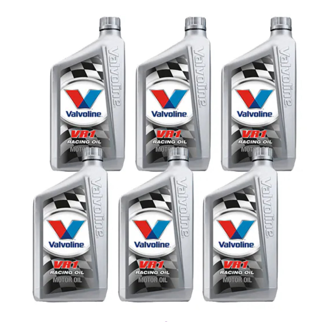 Valvoline 822347 VR1 Racing Oil, 20W50, 6 Quart