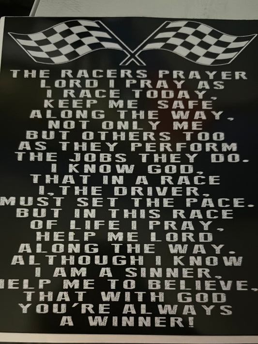 Racers prayer