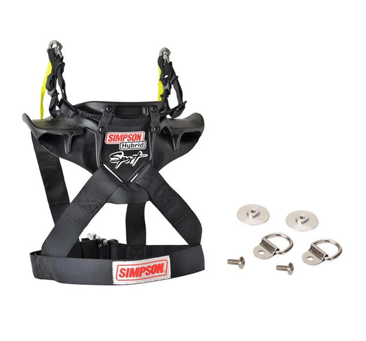 Simpson Hybrid Sport Head and Neck Restraint w/Install Kit