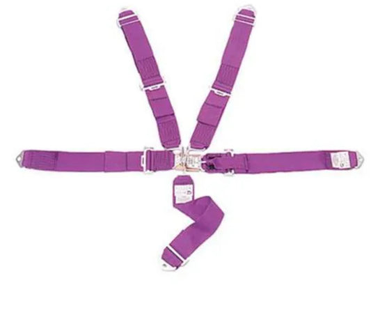 5-Point Racing Harness, Pull Down, Purple