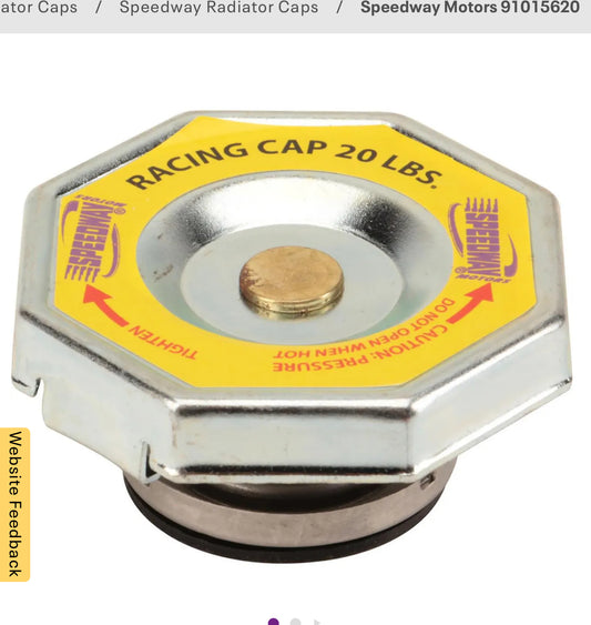 High Pressure Radiator Cap, 20 Lbs